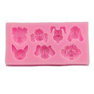 Let'S Diy Animal Heads Cake Molds Fondant Chocolate Silicone Mold Food-Grade Candy Moulds Cake Tools N3