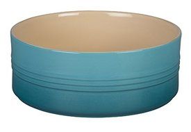 Le Creuset of America Stoneware Souffle Dish, 2 1/2-Quart, Caribbean