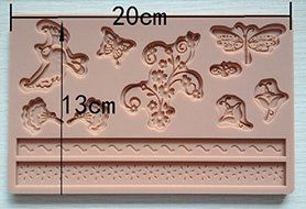 HSE Fondant tool Animal butterfly shape baking mold silicone embossing die sugar Arts flower