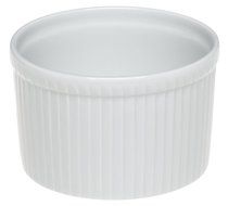 Pillivuyt Porcelain 8-Cup, 7-1/4-Inch Deep Classic Pleated Souffle Dish