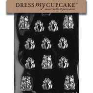 Dress My Cupcake Chocolate Candy Mold, Frogs