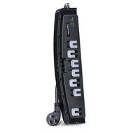 CyberPower CSP606T Surge Protector 6-Outlets 6-Ft Cord and TEL Protection 1350 Joules N10