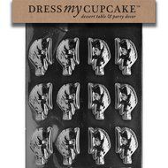 Dress My Cupcake DMCA103 Chocolate Candy Mold, Razorbacks Boars