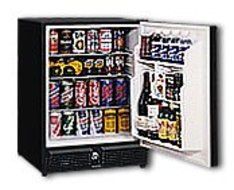 U-Line 29RB-00 3.5 Cu. Ft. Black Undercounter Built-In Compact Refrigerator - Energy Star