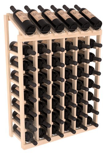 Wine Racks America Ponderosa Pine 6 Column 8 Row Display Top Kit. 13 Stains to Choose From! N10