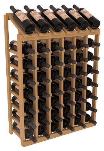 Wine Racks America Ponderosa Pine 6 Column 8 Row Display Top Kit. 13 Stains to Choose From! N11