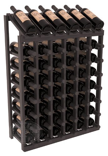Wine Racks America Ponderosa Pine 6 Column 8 Row Display Top Kit. 13 Stains to Choose From! N13