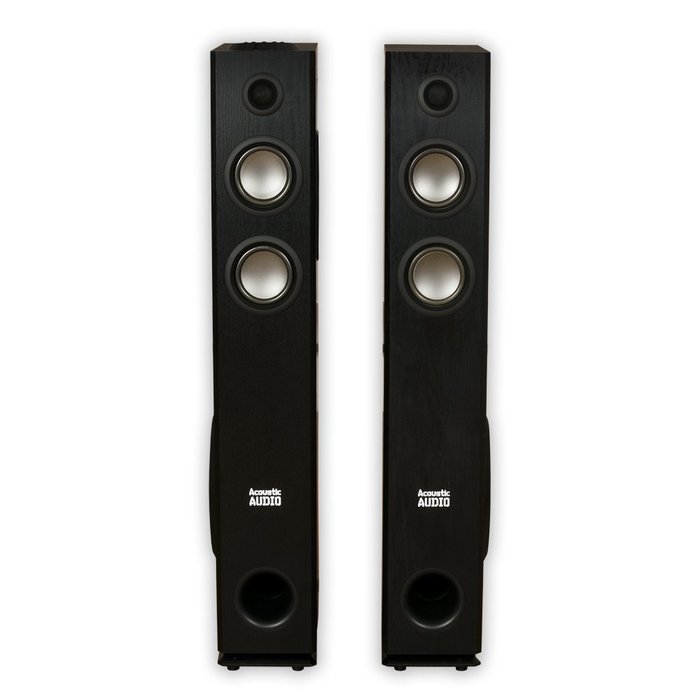 Acoustic Audio TSi600 Bluetooth Powered Floorstanding Tower Multimedia Speakers with Optical Input and Mic TSi600DM1 N4