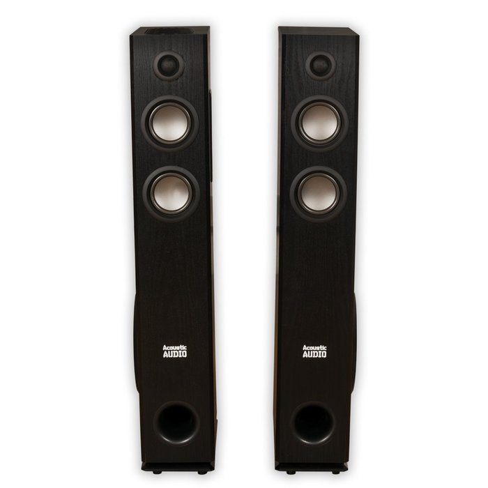 Acoustic Audio TSi400 Bluetooth Powered Floorstanding Tower Multimedia Speakers with Optical Input and Mic TSi400DM1 N6