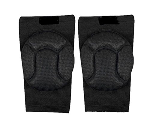 GU Angqi New Black Sponge Football Knee Pads Volleyball Kneecap Elastic Protector Knee N4