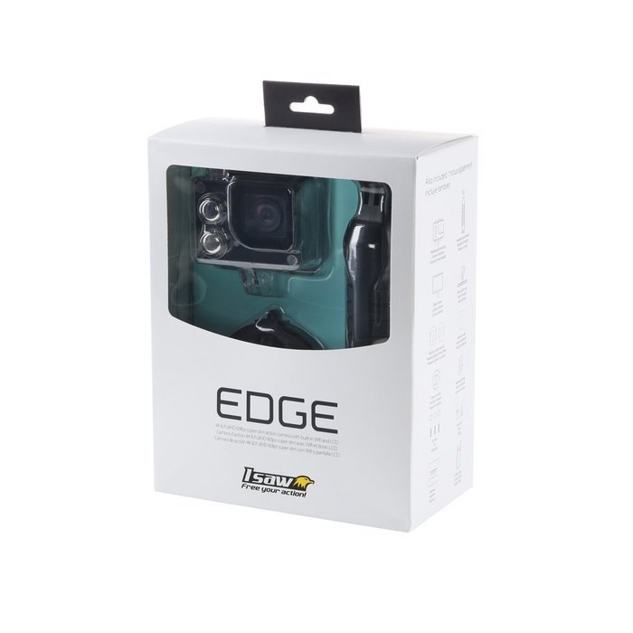 ISAW EDGE 4K Ultra HD / 1080P Full HD Action Camera with LCD View-finder built-in Wi-Fi + Free ISAW Viewer II... N3