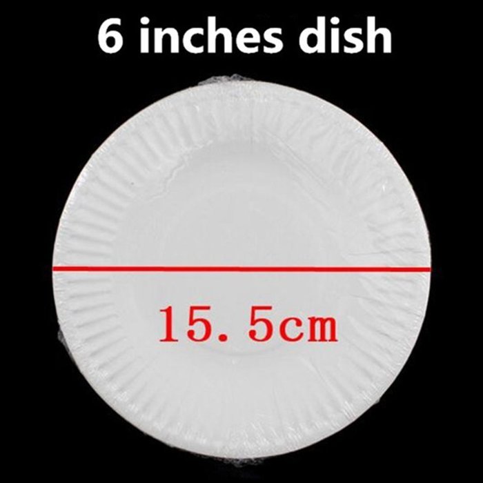 Gogoforward 20 PCS White Disposable Paper Plates Cake Pan Party Plates (7") N7
