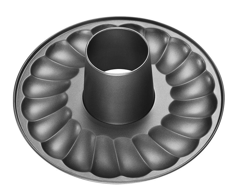 Zenker 6507 Springform with Flat-And Tubular Base, Black/Metallic, 9.45" N3