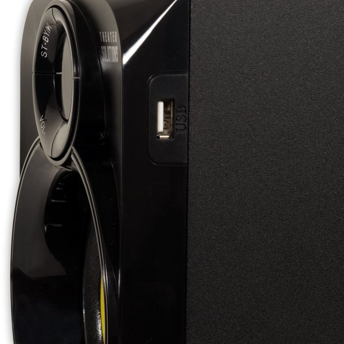 Theater Solutions TS518 Bluetooth Home Theater 5.1 Speaker System with FM Tuner and 5 Extension Cables N2