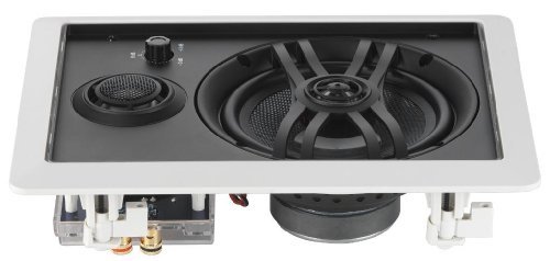 Yamaha Natural Sound Custom Easy-to-install In-Wall Flush Mount 3-Way 150 watts Speaker (Set of 4) with a 1" Swivel... N4