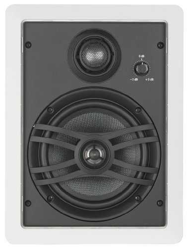 Yamaha Natural Sound Custom Easy-to-install In-Wall Flush Mount 3-Way 150 watts Speaker (Set of 4) with a 1" Swivel... N5