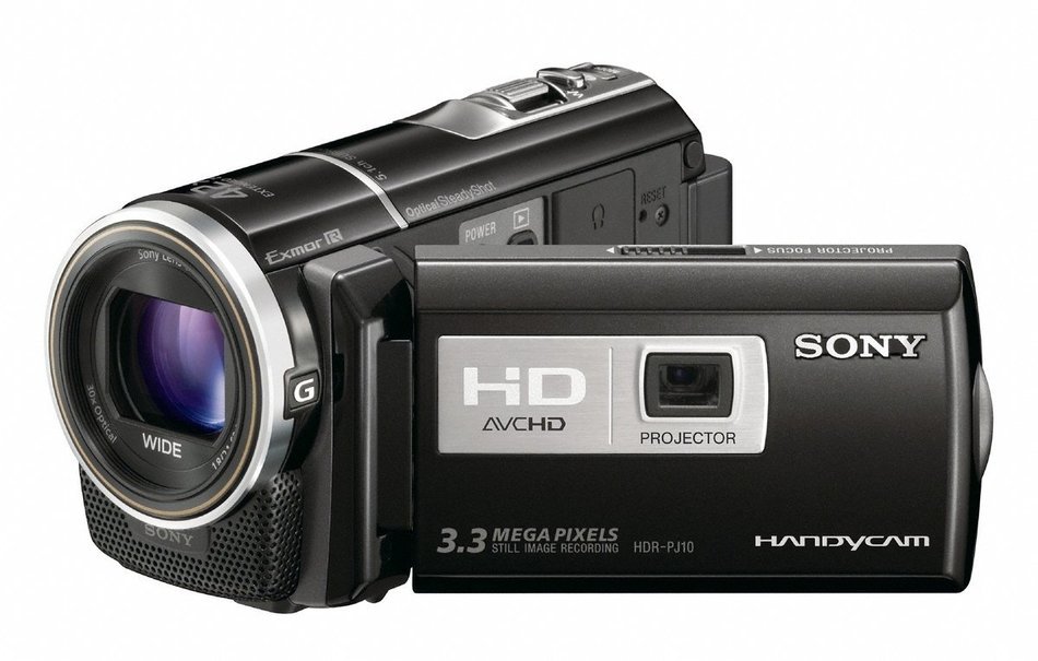 Sony HDR-PJ10 High Definition Handycam Camcorder with Built-in Projector (Black)
