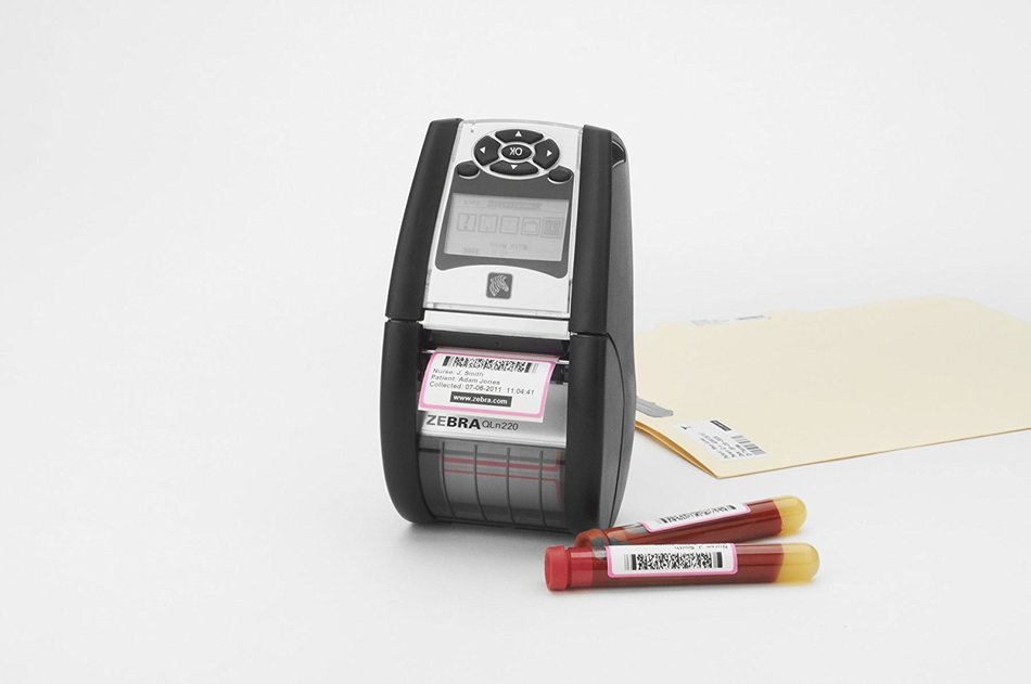 Zebra QN2-AUNA0M00-00 QLN 220 Direct Thermal Mobile Label Printer, Bluetooth and Wi-Fi, Monochrome, 203 dpi, 2.75...