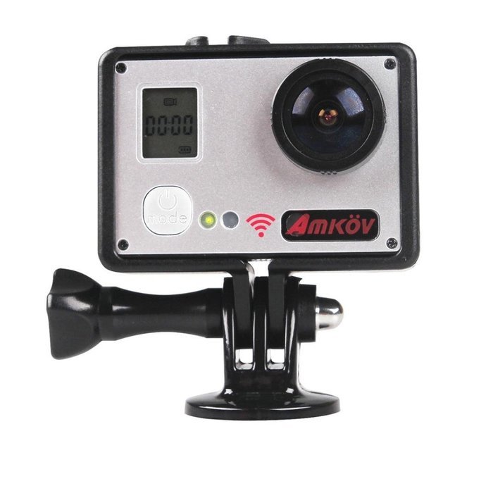 Womail Amkov AMK7000S 1080P HD 60fps WiFi Action Camera with Sunplus 6350 Chipset Sliver N2
