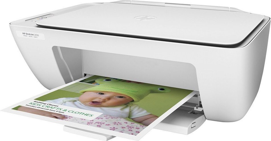 HP - DeskJet 2130 All-In-One Printer - White N2