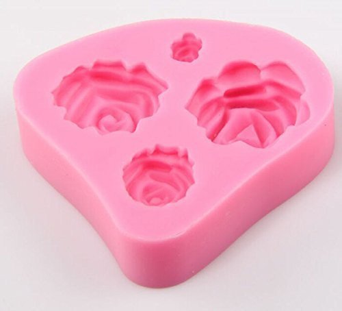 Brand new Mini 3D Silicone Resin Roses Chocolate Mould Cake Decoration Candy Soap Mold Baking Tool Craft Fondant... N4