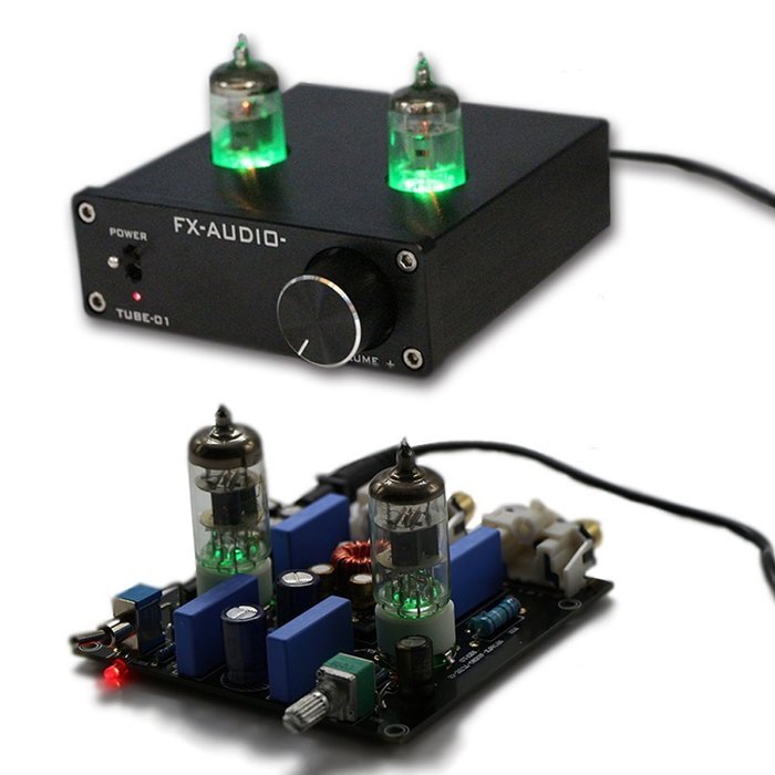 FX Audio TUBE-01 6J1 Tube Buffer HIFI Preamplifier (Silver) N3