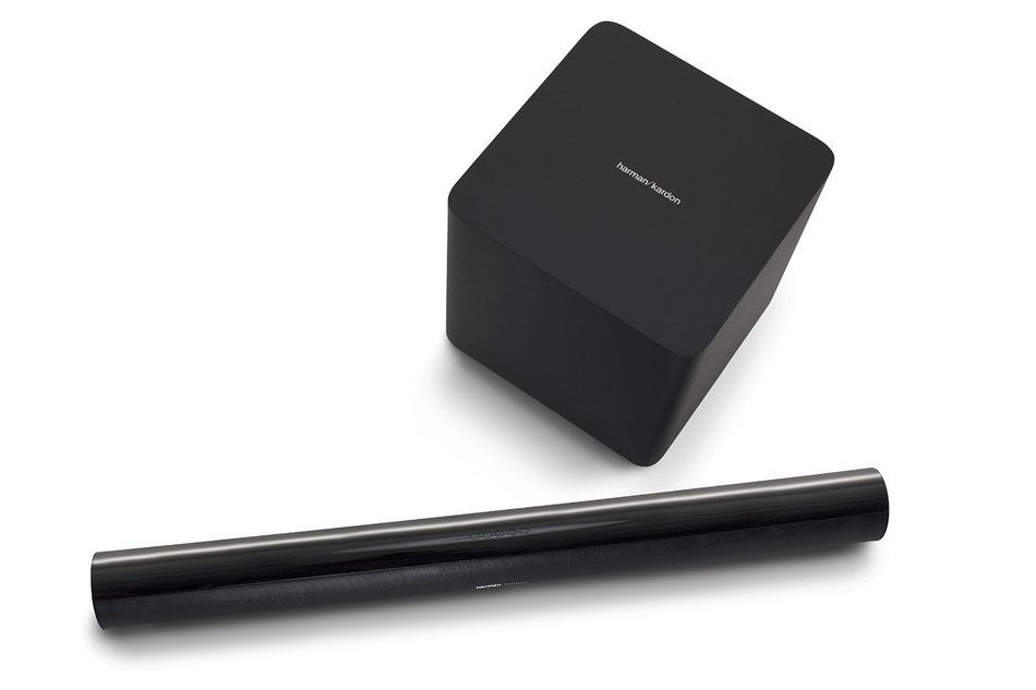 Harman Kardon SB 26 Advanced Recertified Soundbar with Bluetooth and Powered Wireless Subwoofer N4
