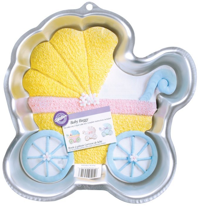 Novelty Cake Pan-Baby Buggy 11.25"X11.25"X2"
