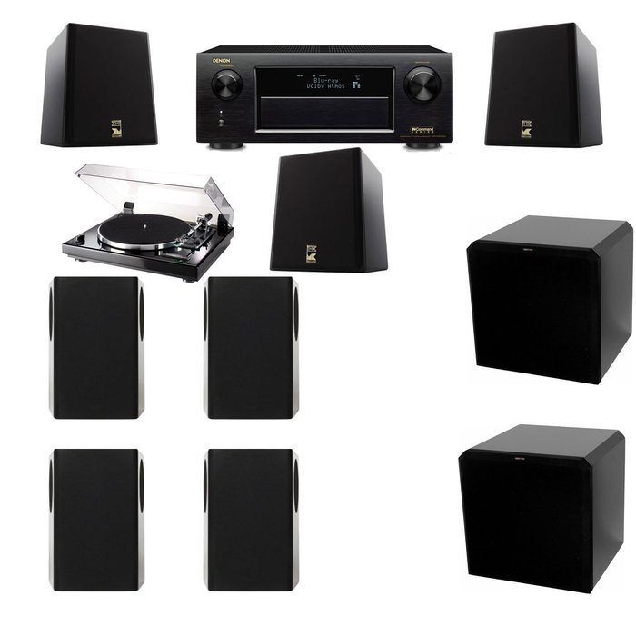 M&K Sound S150II Loudspeaker 7.2 Thorens TD-240-2 HRS12 Denon AVR-X5200W