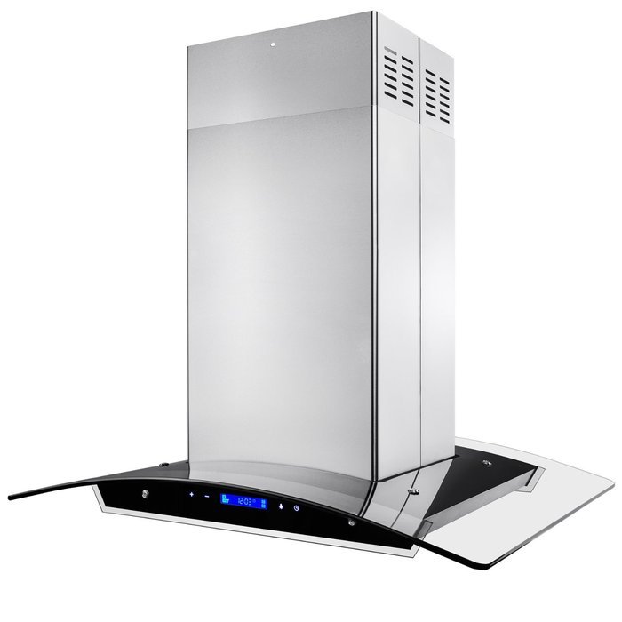Golden Vantage 36" Stainless Steel Island Mount Powerful LED Display Touch Screen Control Cooking Fan Kitchen... N8
