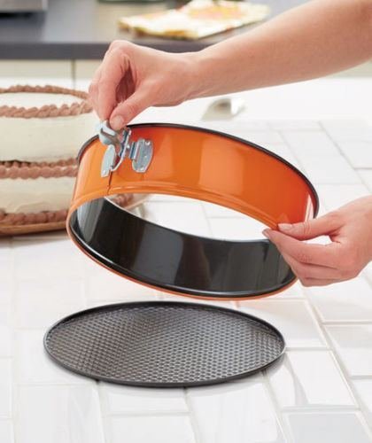 Cake Pans Heart Shape Round & Square Colorful 4-pc. Springform Bakeware Set