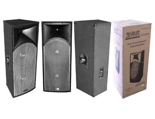 Absolute PROS212 Dual 12-Inch Professional Series 3000 Watts P.M.P.O Speaker N3