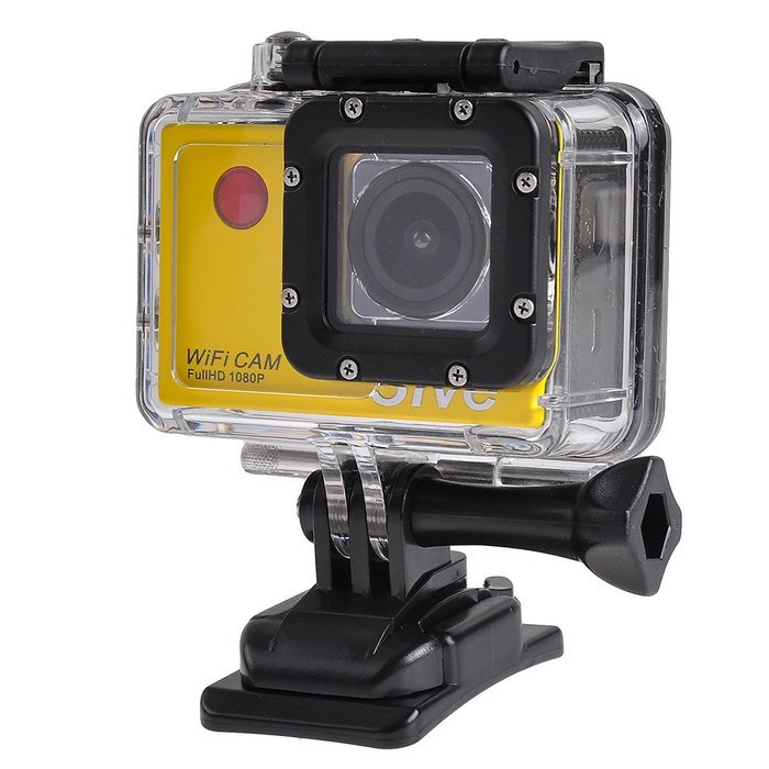 5IVE Waterproof Wifi Action Camera DV 12MP 1080P HD DVR Camcorder + Mounting Accessories & Remote Control (Black) N2