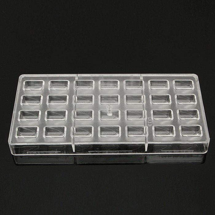Rectangular Plastic Boxes DIY Chocolate Soap Cake Mold Candy Cookie Pudding Craft Tools N3