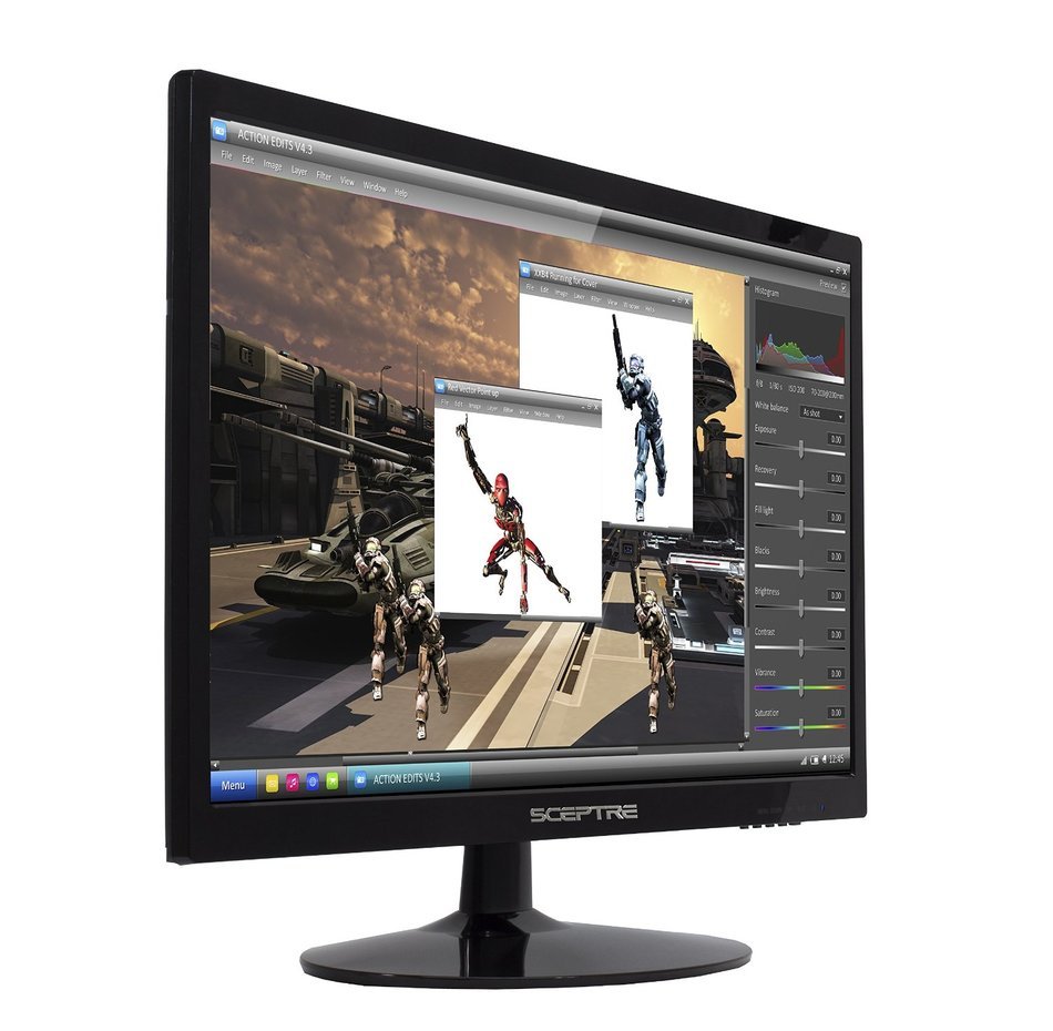 Sceptre E series E205W-1600 V1 20" Screen LED-Lit Monitor N3