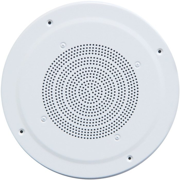 Speco G86-TG In-Ceiling Stereo Speaker - 8" Woofer - 5W (RMS) / 10W (PMPO) - White