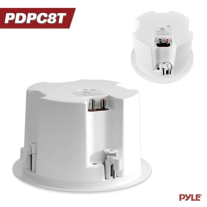 Pyle Home PDPC82 8-Inch In-Ceiling 2-Way Flush Mount Enclosure Speaker System N8