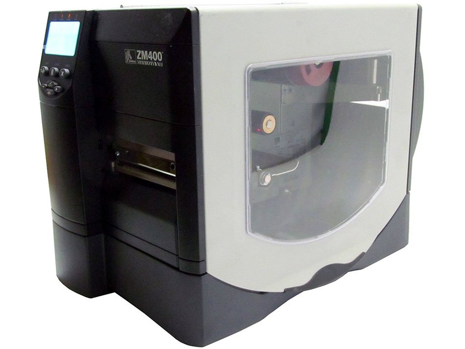 Zebra ZM400-3001-0100T Direct Thermal/Thermal Transfer Desktop Label Printer, 300 DPI, 4.09" Print Width, 8"/sec...