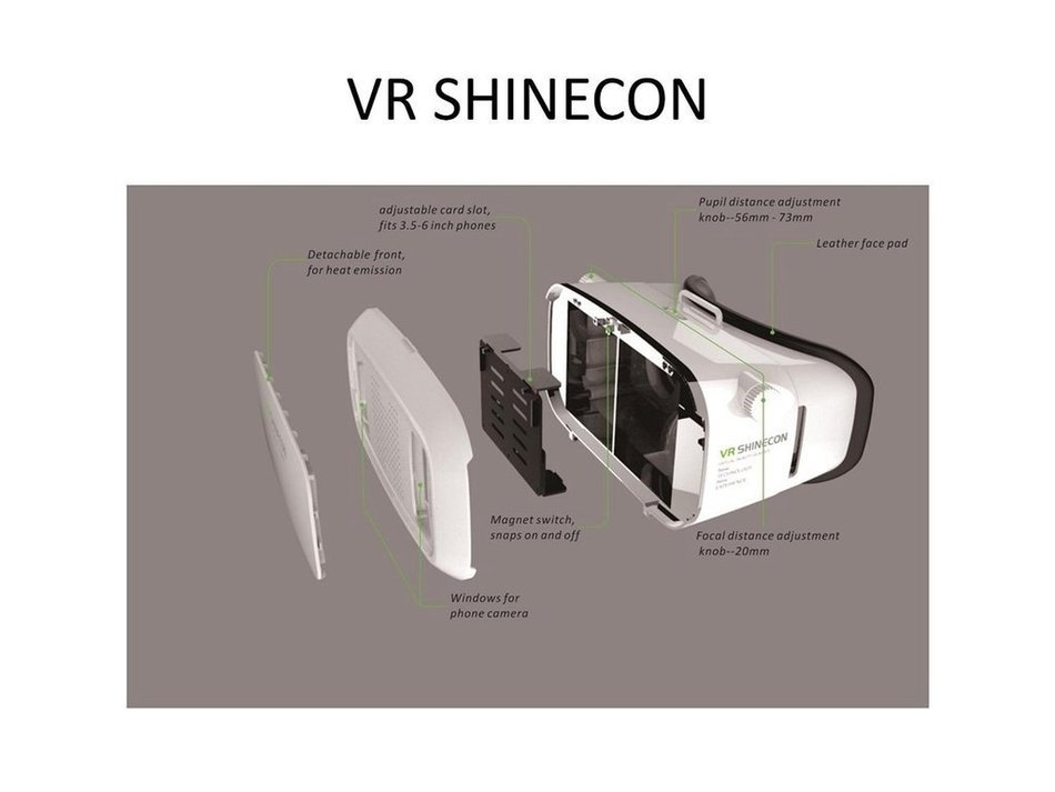 Next SainSonic VR SHINECON Virtual Reality Headset 3D VR Glasses for Android & Apple Smartphones within 6 Inch... N4