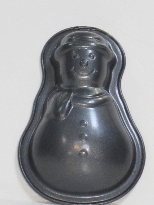 Mini Nonstick Snowman Cake Pan 4 X 3 Inches