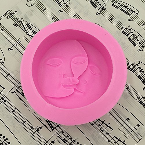 Anyana Sun and Moon Lover Kiss Silicone Fondant Mold Cake Decorating Pastry Gum Pastry Tool Kitchen Tool Sugar... N3