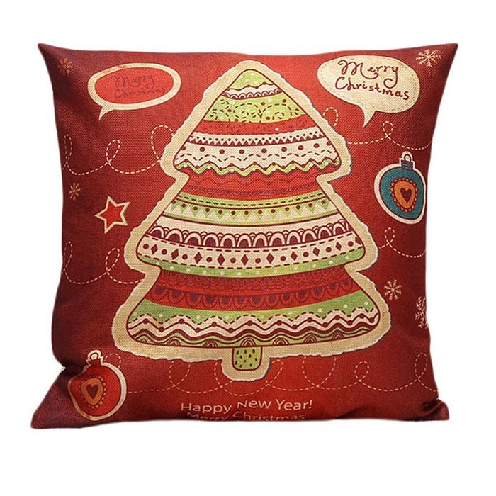 Pillow Cover,Haoricu Christmas New Year Deer Snowman Christmas tree Sofa Bed Home Decor Pillow Case Cushion Cover... N2