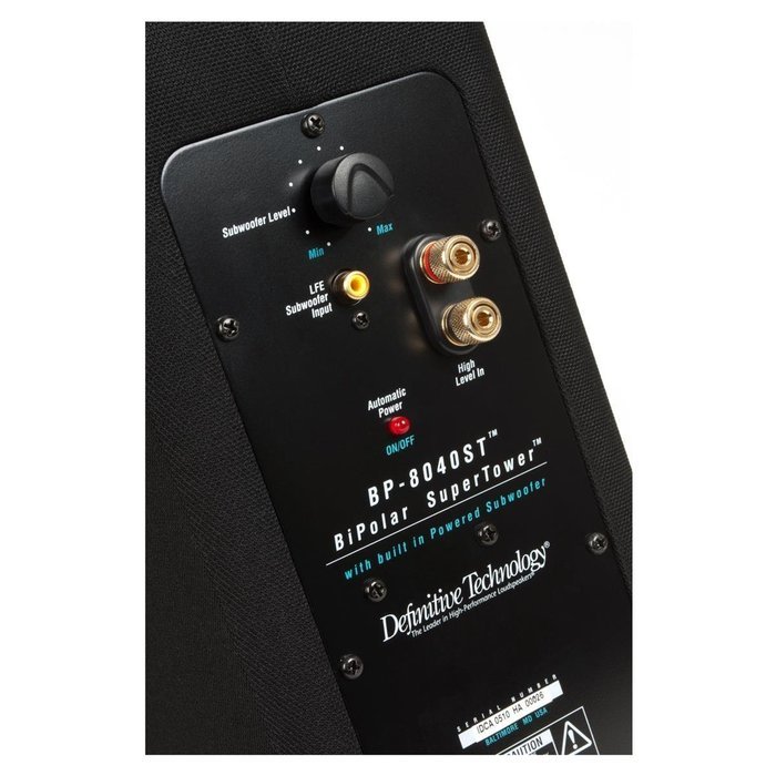 Definitive Technology BP-8040ST Bipolar Tower Speaker with Built-In Powered Subwoofer (Pair) N4