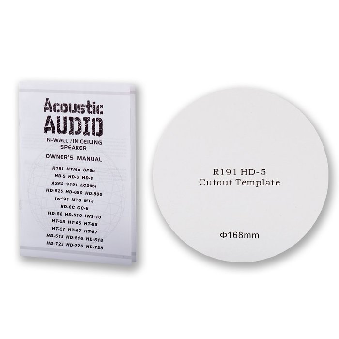 Acoustic Audio R191 In Ceiling / In Wall 5 Speaker Set 2 Way Home Theater 1000 Watt New R191-5S N2