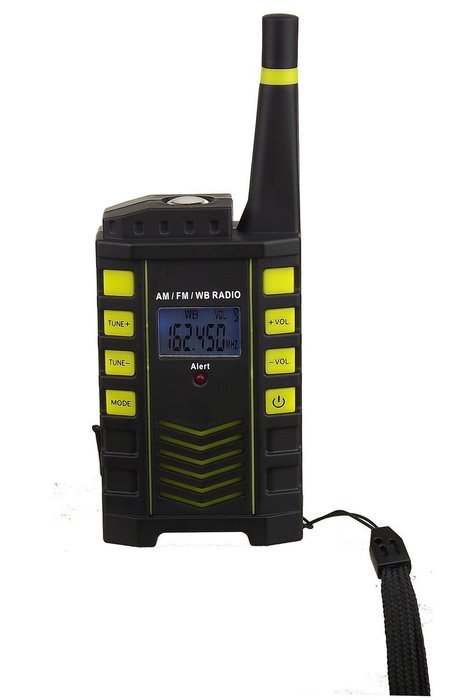 Kaito KA123 AM FM Weather Radio with Emergency Alert and Flashlight - Yellow 3 ratings