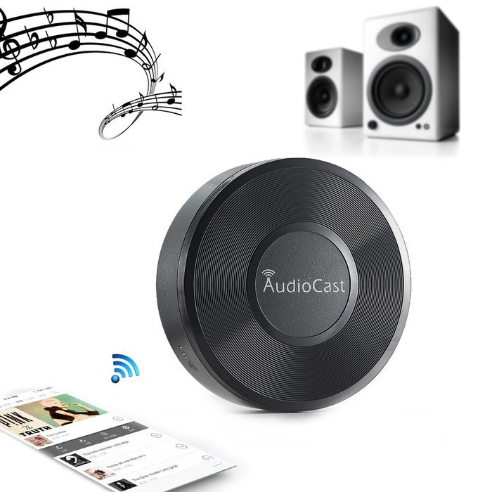 RIVERSONG Wireless DLNA Airplay Music Receiver Adapter NAS Support with iHeartRadio Spotify Bluetooth Receiver... N4