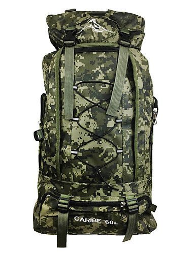 SB@Camouflage Outdoor Mountaineering Bags 60l Capacity Shoulder Bag Men And Women Travel Backpack Camping Bag... N5