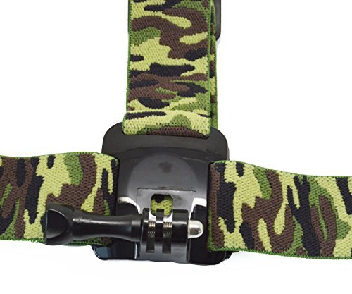 ProGear Camo Adjustable Strap Head Mount With Anti-Slide For GoPro Hero 4/3+/3/2/1