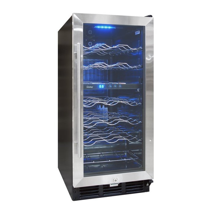 Vinotemp 32-Bottle Wine Cooler with Interior Display