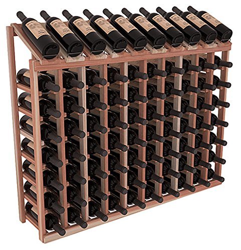 Wine Racks America Redwood 10 Column 8 Row Display Top Kit. 13 Stains to Choose From!
